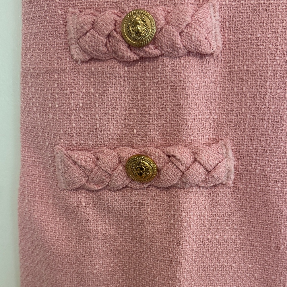 Chic Pink Dress with Braided Details - Picture 3 of 8